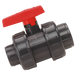 FT Pro - 2020-0432 3/4" BSPP Plastic Ball Valve Threaded EPDM Seal - pneumaticsystems