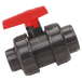 FT Pro - 2020-0424 1/2" BSPP Plastic Ball Valve Threaded EPDM Seal - pneumaticsystems