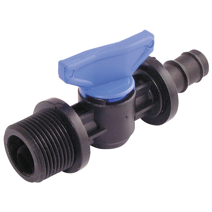 FT Pro - 18560-4 3/4" BSPP Plastic Ball Valve 16MM Hose ID - pneumaticsystems