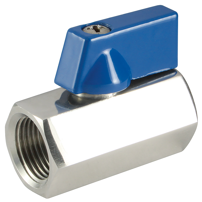 FT Pro - HEXSMBV38 3/8" BSPP 316 SS Ball Valve Hex Viton Seal - pneumaticsystems