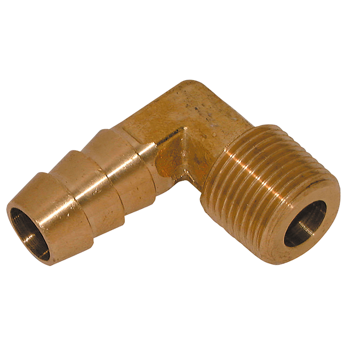 FT Pro - EHT-18-6 1/8" BSPT Male Elbow Hose Tails, Brass - pneumaticsystems