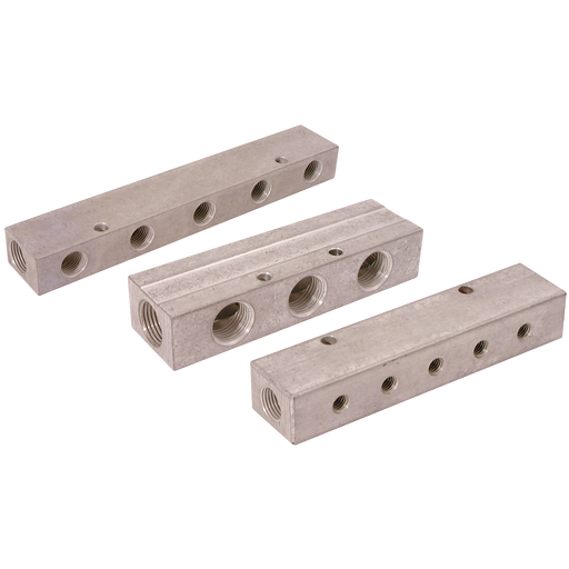 FT Pro - MAN-154.05 Manifold 1/2" BSP X 2 X 1/4" BSP 5 X 1 Row - pneumaticsystems