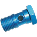 FT Pro - 80351000 1/8" BSPT Blue Aluminium Banjo Bolt - pneumaticsystems