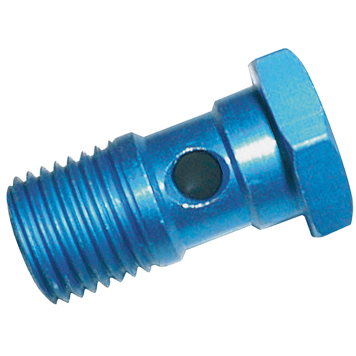 FT Pro - 80351300 1/4" BSPT Blue Aluminium Banjo Bolt - pneumaticsystems