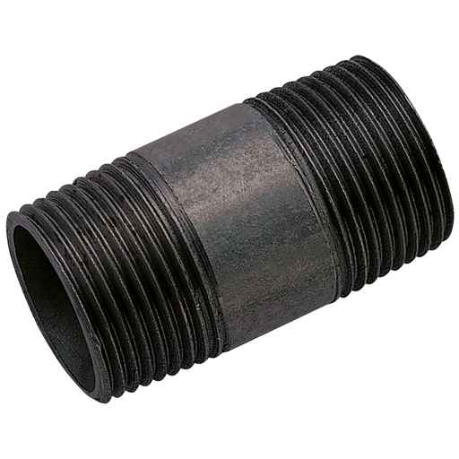 FT Pro - MIB-4X150N 4" BSPT X 150MM Barrel Nipple Black - pneumaticsystems