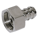 FT Pro - FP3/8-10BX 10MM ID X 3/8" BSPP Female H/T F/FC Brass Nickel Plated - pneumaticsystems