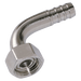 FT Pro - FPN1/2-13 13MMID X 1/2" OD 90 Elbow H/T F/FCE Brass Nickel Plated - pneumaticsystems