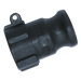 FT Pro - A4-PP-NPT 4" NPT Female Plug Type A Polypropylene - pneumaticsystems