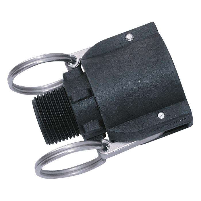 FT Pro - B4-PP-NPT 4" NPT Male Camlock Type B Polyprop - pneumaticsystems