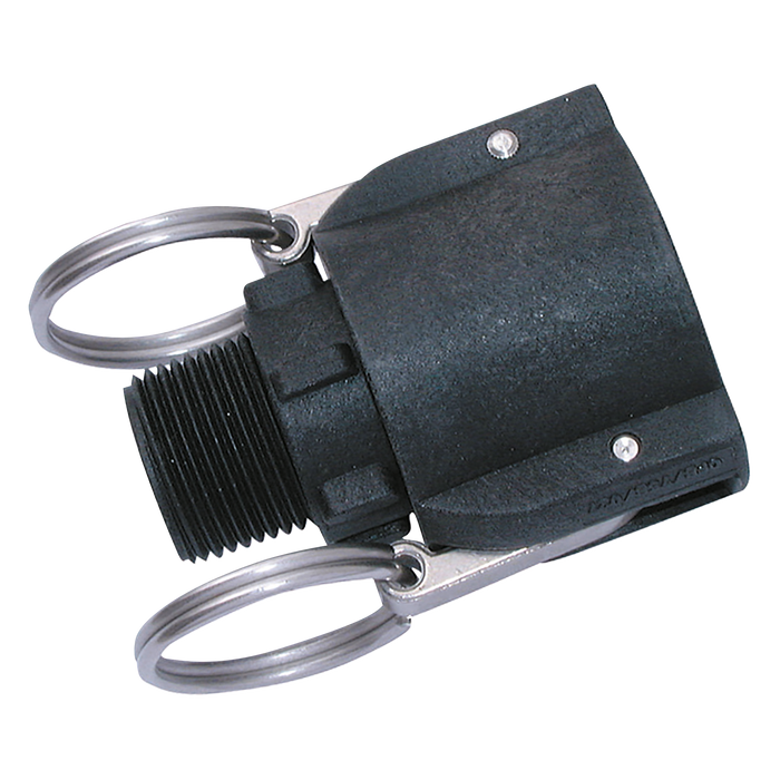 FT Pro - B112-PP-NPT 1.1/2" NPT Male Camlock Type B Polyprop - pneumaticsystems