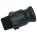 FT Pro - F1-PP-NPT Camlock Part F 1" NPT Polypropylene - pneumaticsystems