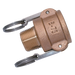 FT Pro - B4-BR-NPT 4" NPT Male Camlock Type B Brass - pneumaticsystems