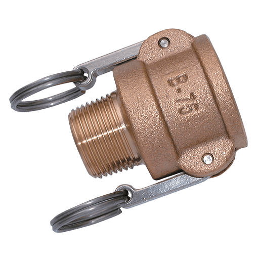 FT Pro - B114-BR-NPT 1.1/4" NPT Male Coupler Type B Brass - pneumaticsystems