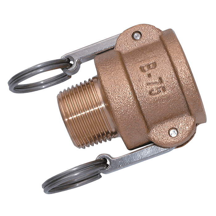 FT Pro - B114-BR-NPT 1.1/4" NPT Male Coupler Type B Brass - pneumaticsystems