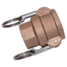 FT Pro - D114-BR-NPT 1.1/4" NPT Female Coupler Type D Brass - pneumaticsystems