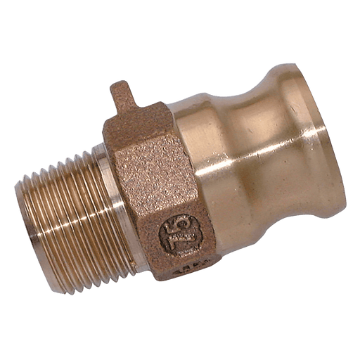 FT Pro - F12-BR-NPT 1/2" NPT Male Plug Type F Brass - pneumaticsystems