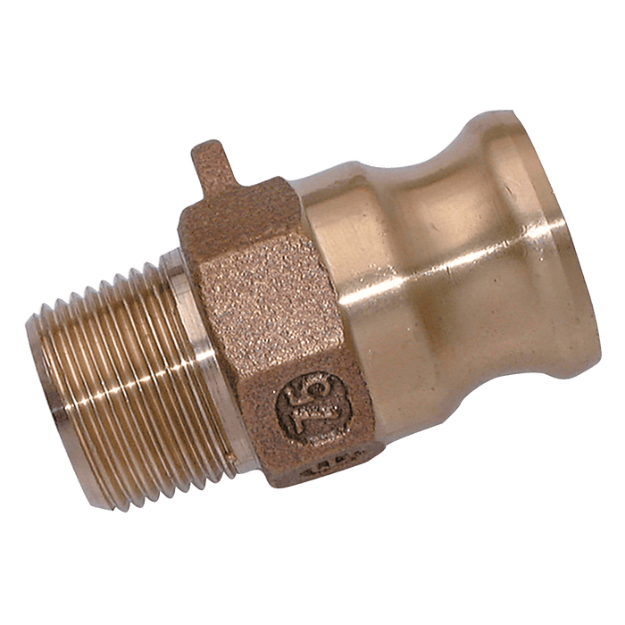 FT Pro - F12-BR-NPT 1/2" NPT Male Plug Type F Brass - pneumaticsystems