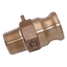 FT Pro - F12-BR-NPT 1/2" NPT Male Plug Type F Brass - pneumaticsystems