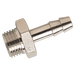FT Pro - 3045-4.5-M5 M5 Metric Male Straight Hose Tails, Nickel Plated Brass - pneumaticsystems