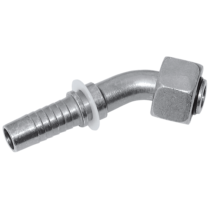 FT Pro - HMFL04-45-M16CF M16 X 1.5 Metric Female Light Duty 45° Swept Elbow - pneumaticsystems