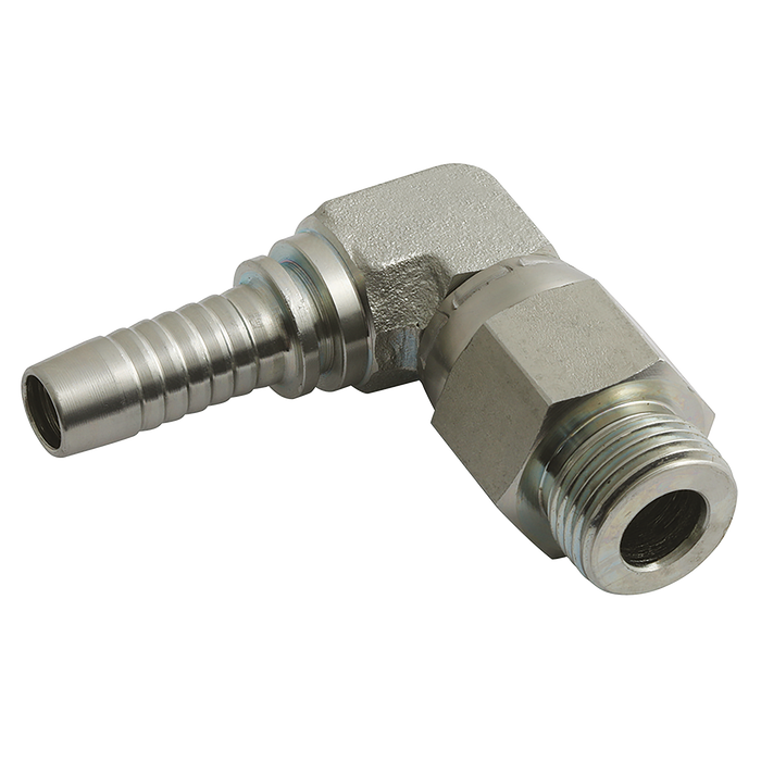 FT Pro - SAE089006CF 3/4" SAE Male O-Ring Boss X Hose Tail 90° Elbow - pneumaticsystems