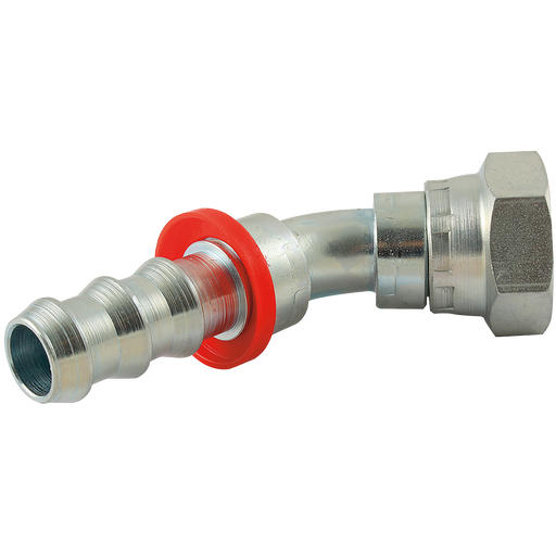 FT Pro - PSJF084508CF 3/4" JIC Female X Hose Tail 45° Elbow - pneumaticsystems
