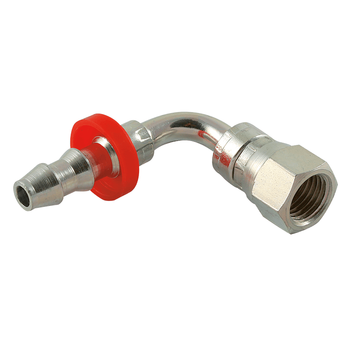 FT Pro - PSJF049004CF 7/16" JIC Female X Hose Tail 90° Elbow - pneumaticsystems