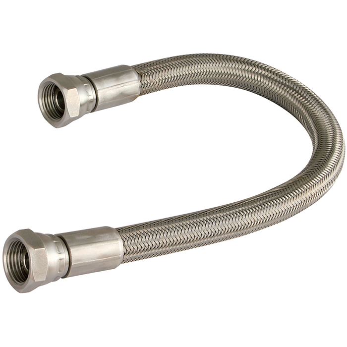FT Pro - 2106-6360 3/8" BSP Female X 3/8" ID Metallic Flexible Hose PTFE - pneumaticsystems