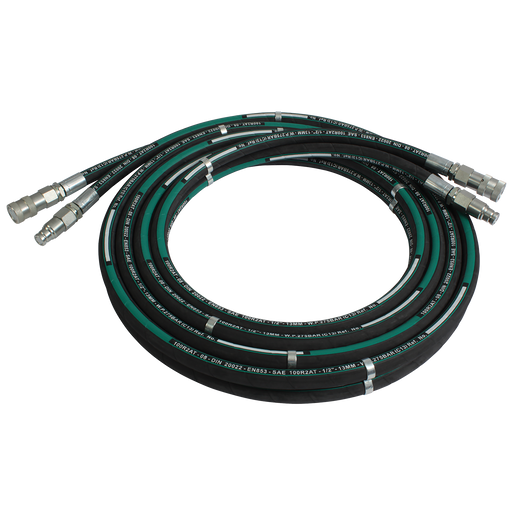 FT Pro - BH08-08Q08P-09MT 1/2" BSP Male X 23.1MM OD X 1/2" ID Hydraulic Hose Assembly - pneumaticsystems