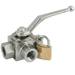 FT Pro - KHB3T-G1/4-LK 1/4" BSP Parallel Female Ball Valve 3 Way T Ported - pneumaticsystems