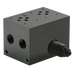 FT Pro - CM3-4G-ADJ CETOP 3 4 Steel Manifold Steel c/w Pressure Relief Valve - pneumaticsystems