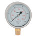 FT Pro - HG100-004B 1/2" BSPT 100MM Heavy Duty Bottom Connection Gauge 0-58 PSI - pneumaticsystems