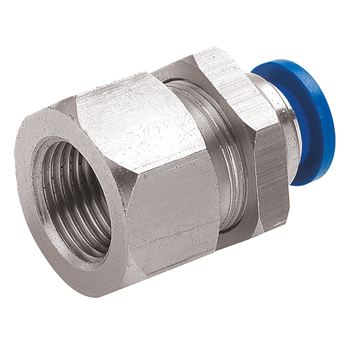 FT Pro - 2019-7166 8MM OD X 1/4" BSPP Female Bulkhead - pneumaticsystems