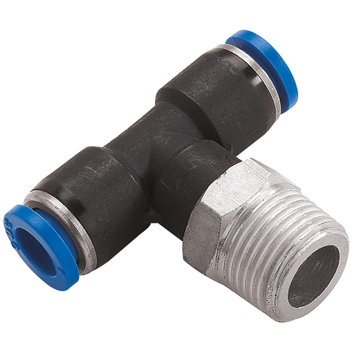 FT Pro - 2019-5871 12MM OD X 1/4" BSPT T Thread Centre Leg - pneumaticsystems