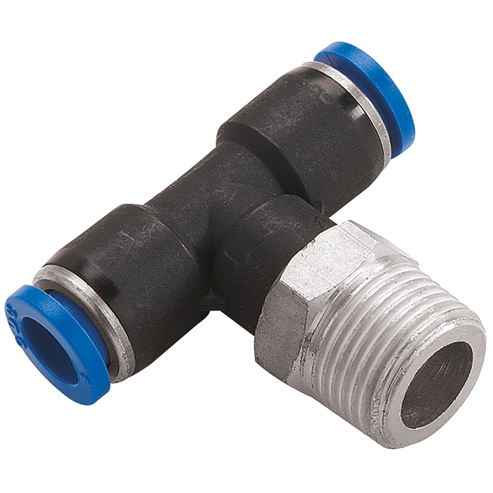 FT Pro - 2019-5335 04MM OD X 1/4" BSPT T Piece Centre Leg - pneumaticsystems