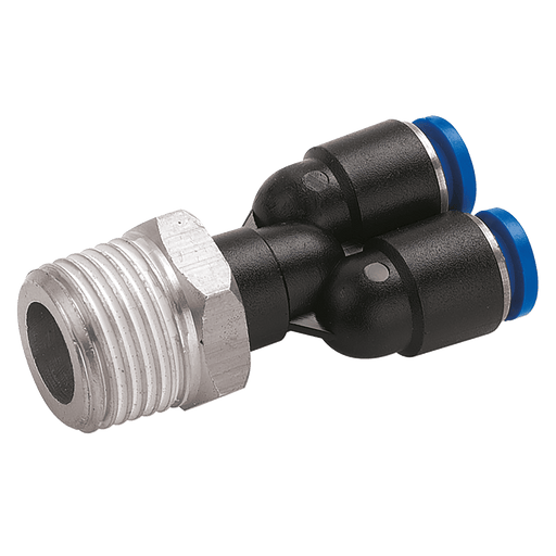 FT Pro - 2019-7612 08MM OD X 3/8" BSPT Male Stud Y Piece - pneumaticsystems