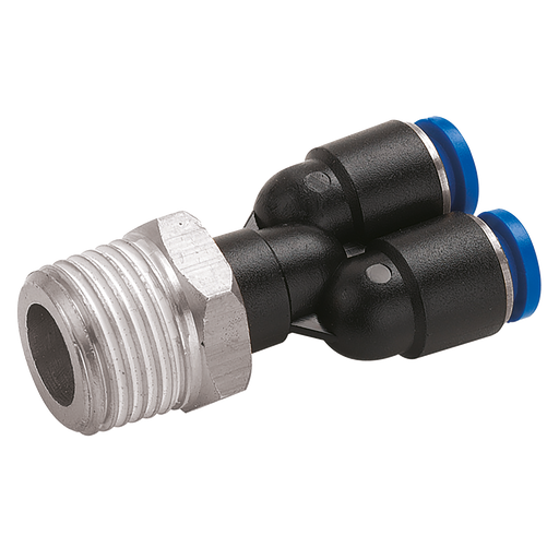FT Pro - 2019-7620 08MM OD X 1/2" BSPT Male Stud Y Piece - pneumaticsystems