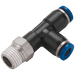 FT Pro - 2019-8065 08MM OD X 1/8" BSPT Male Branch Run Tee - pneumaticsystems
