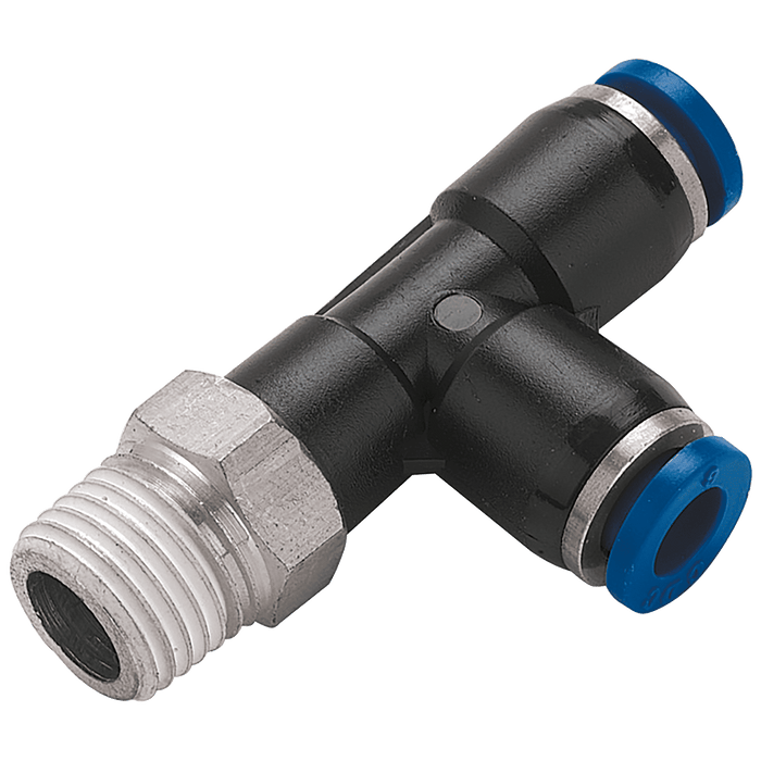 FT Pro - 2019-8089 1/2" BSPT Male X 8MM OD Run Tee - pneumaticsystems