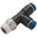 FT Pro - 2019-8089 1/2" BSPT Male X 8MM OD Run Tee - pneumaticsystems