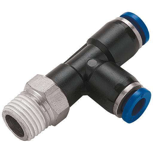 FT Pro - 2019-8107 10MM OD X 1/8" BSPT Male Branch Run Tee - pneumaticsystems