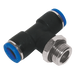 FT Pro - 2028-8205 12MM OD X 3/8" BSPP T Male Centre Leg - pneumaticsystems