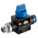 FT Pro - HVFS8-01 8MM Tube OD X1/8" BSPT Male Thread Push-In Ball Valve - pneumaticsystems