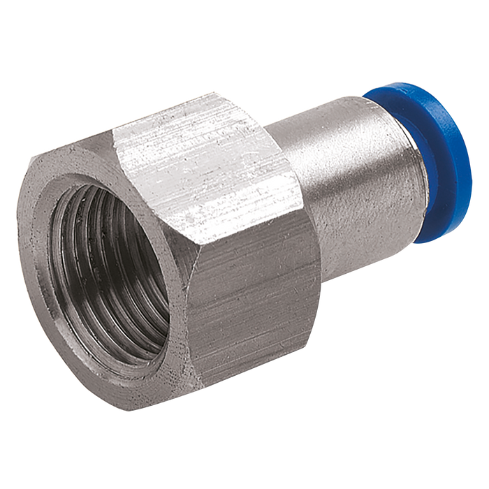 FT Pro - 2110-8386 1/8" OD X 1/8" NPT Female Stud Push-in Hex - pneumaticsystems