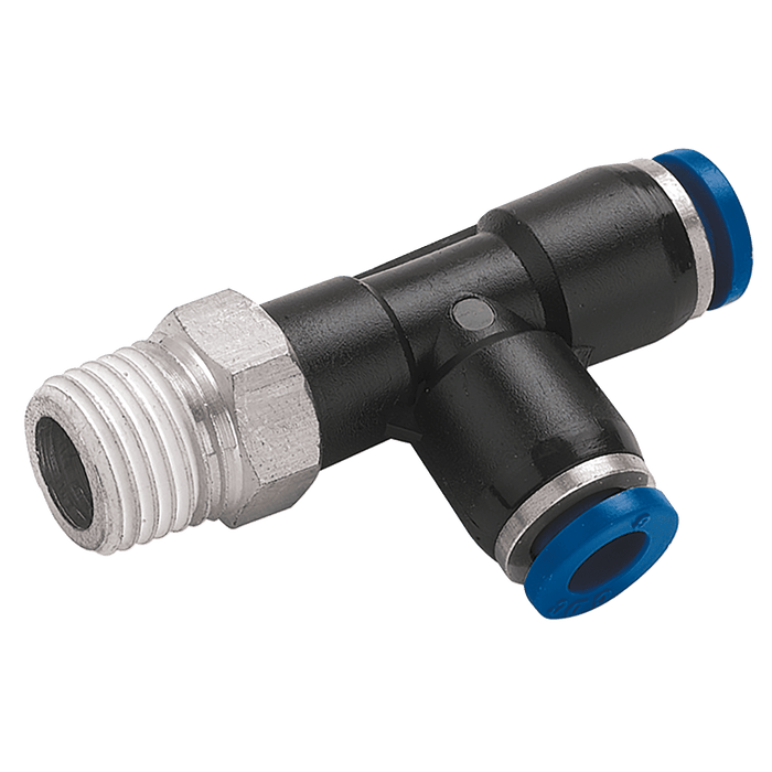 FT Pro - 2111-3659 12MM X 1/2" NPT Male Run Tee - pneumaticsystems