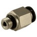 FT Pro - PC5/32-N01C 1/8" NPT X 5/32" Micro Male Stud Hex Body - pneumaticsystems