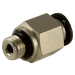 FT Pro - PC1/8-N01C 1/8" NPT X 1/8" Micro Male Stud Hex Body - pneumaticsystems