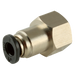 FT Pro - PCF1/8-U10C 10-32 UNF X 1/8" Micro Female Stud Hex Body - pneumaticsystems