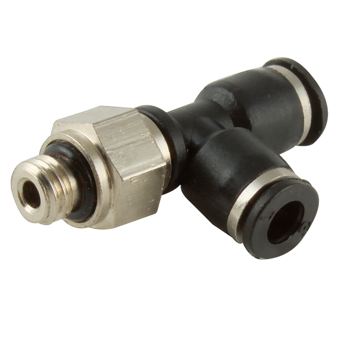 FT Pro - PST5/32-N00C 1/16" NPT X 5/32" Micro Male Stud Run Tee - pneumaticsystems