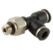 FT Pro - PST5/32-N00C 1/16" NPT X 5/32" Micro Male Stud Run Tee - pneumaticsystems